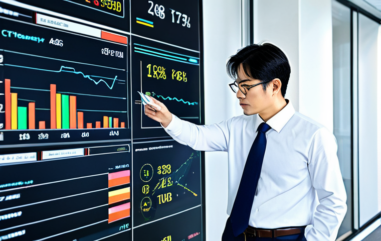 Global Finance & Digitalization**

Prompt: A professional Japanese businessman in a modern office, reviewing a complex data chart displaying global currency exchange rates and blockchain symbols, fully clothed, appropriate attire, safe for work, perfect anatomy, natural proportions, digital art, bright and informative, professional.

**