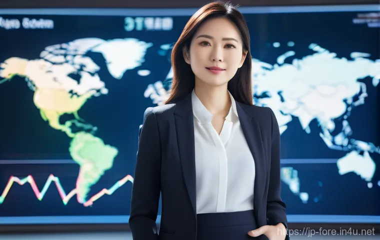 외환관리사와 외환 투자 전략 - **Prompt:** A confident and modern Japanese woman, in her early 30s, elegantly dressed in a stylish,...