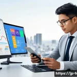 외환관리사와 글로벌 금융 위기 사례 - **Prompt:** A diverse young professional, in their late 20s, with a calm and focused expression, sit...