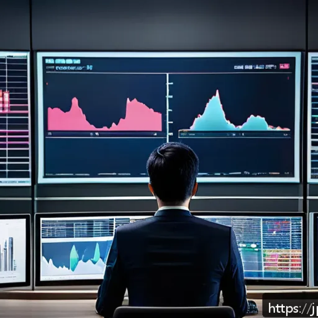 외환관리사 업무 사례 모음 - A modern Japanese corporate office scene showing a young professional foreign exchange risk manager ...