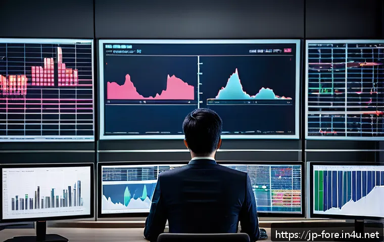 외환관리사 업무 사례 모음 - A modern Japanese corporate office scene showing a young professional foreign exchange risk manager ...