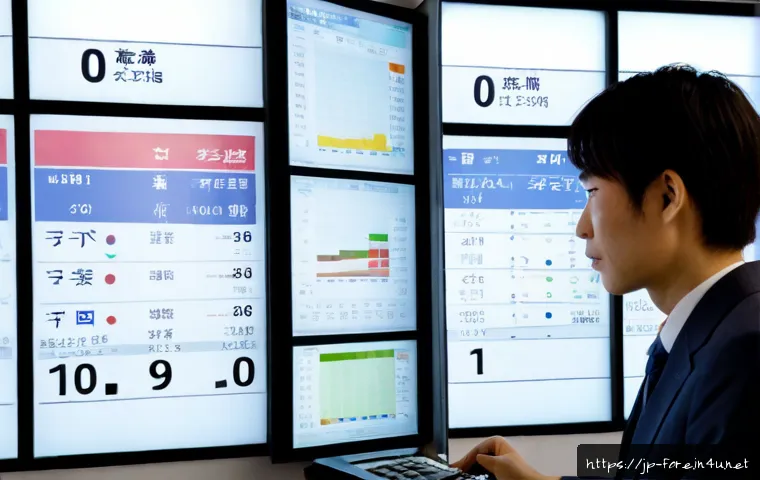 외환관리사와 외환 실무 역량 강화 사례 - Photorealistic Japanese foreign exchange specialist in a modern Tokyo office, confidently analyzing ...